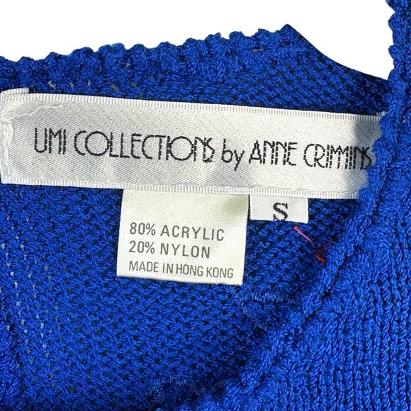 Vintage Anne Crimmins Umi Collections Sweater Womens Small Floral 3D Applique - Picture 8 of 12